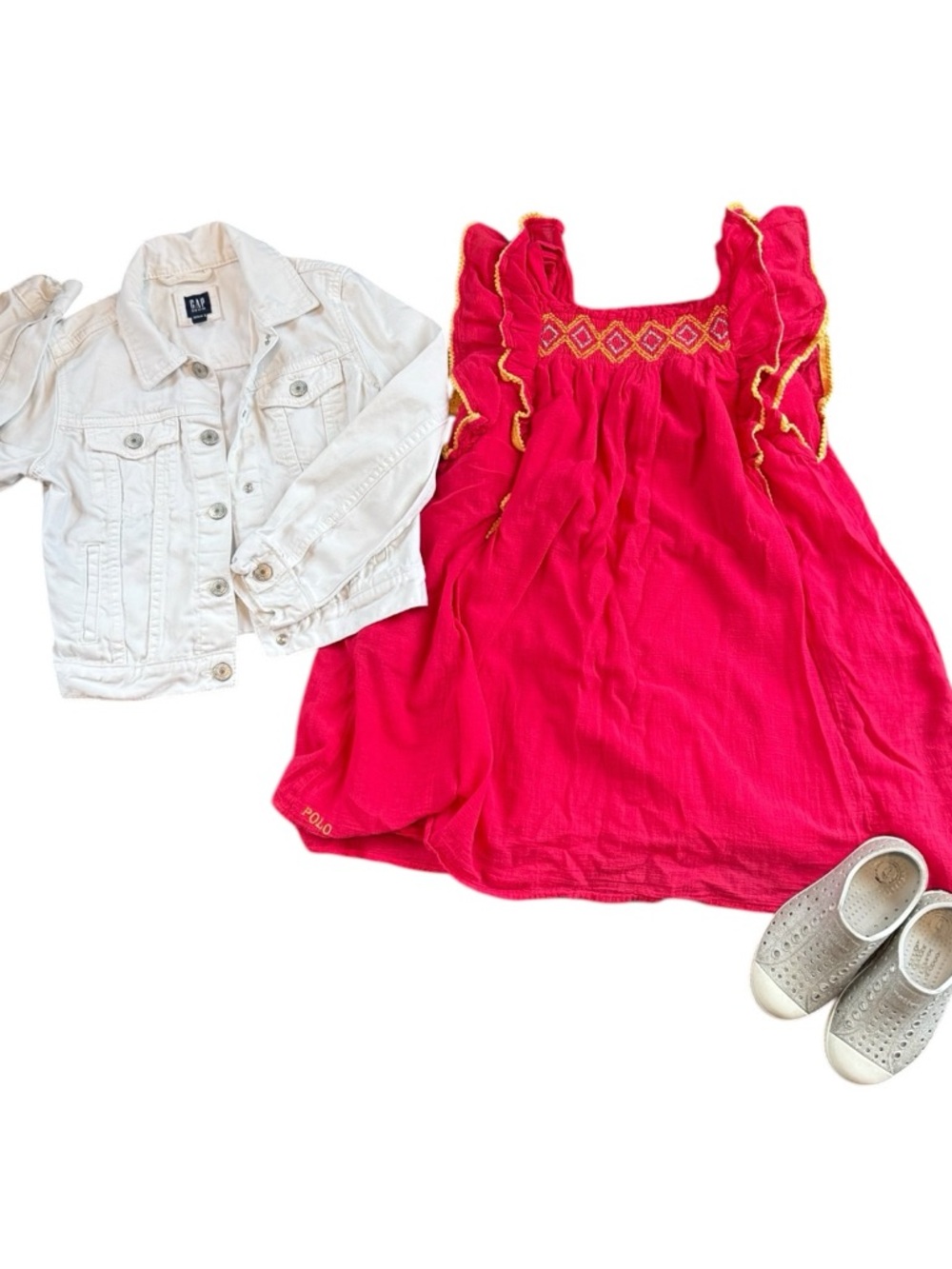 GAP Kids Off-White Denim Jacket - Picture 3 of 3